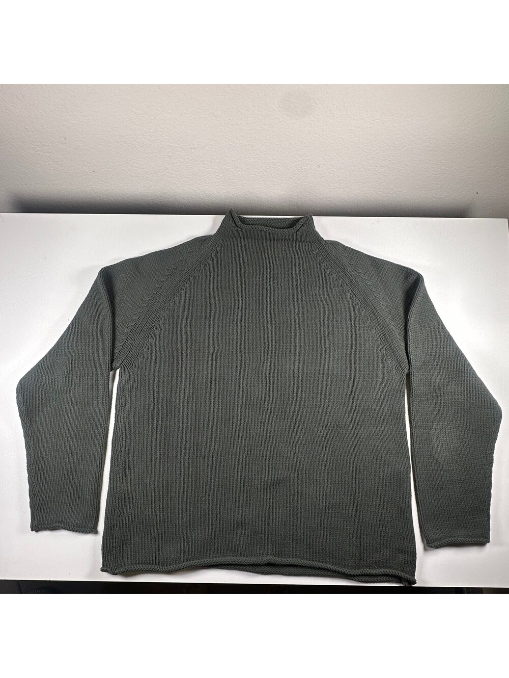 Banana Republic Dark Green Cotton Knit Heavy Sweatshirt XL